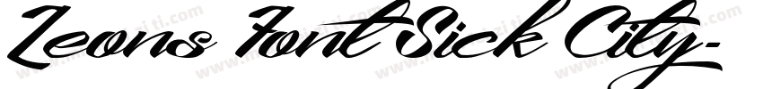 Leons Font Sick City字体转换